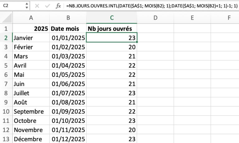 Jours Ouvrables 2025 Par Mois Jours Ouvrables 2025 France TOMP Jours Ouvrables 2025 Par Mois Jours Ouvrables 2025 France TOMP