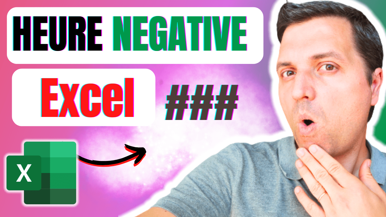 Heure negative dans excel comment faire ?